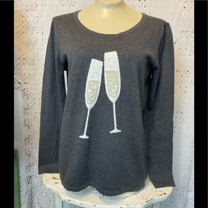 GAP Champagne Toast Sweater, Size L 🥂